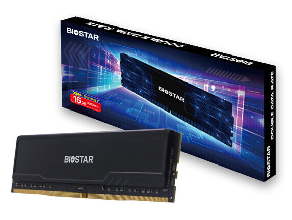 BIOSTAR Storming Series 16GB (1 x 16GB) DDR4 3200 MHz, CL16 Memory