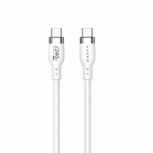 Hyper HyperJuice USB-C - USB-C 240W - kabel, Vit, 2m