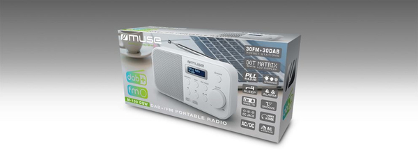 Muse M-109 DB, DAB+, FM - portable radio, white