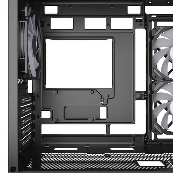 Sharkoon MK7 ARGB micro-ATX chassi med f&ouml;nster, med RGB-belysning, svart
