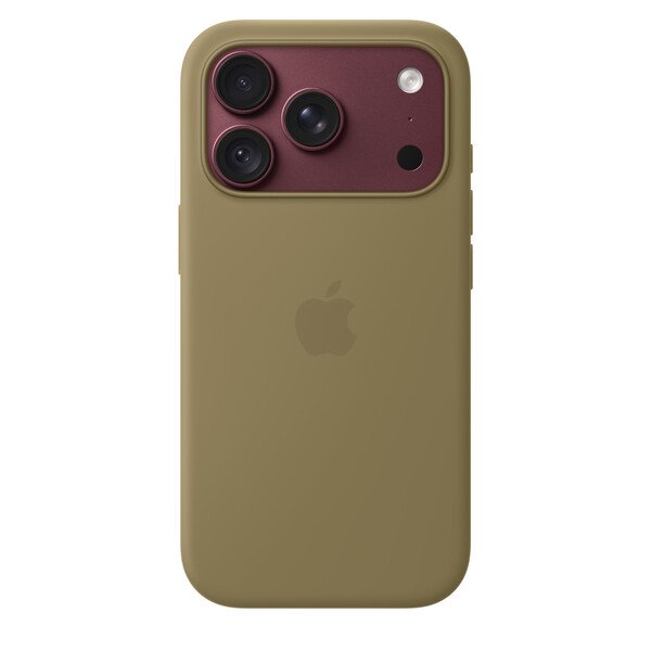 Apple iPhone 18 Pro Silicone Case with MagSafe, Olive