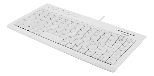 DELTACO Minin&auml;pp&auml;imist&ouml;, Pohj.mainen layout, USB, 1,5m. Valkoinen