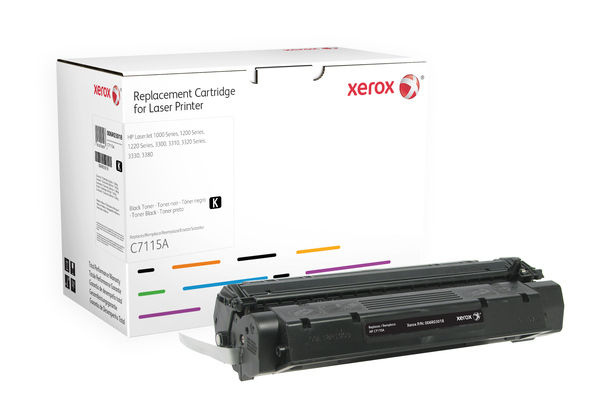 Xerox - Musta - v&auml;riainekasetti (vaihtoehto: HP C7115A) malleihin HP LaserJet 1000, 1005, 1200, 1220, 3300, 3310, 3320, 3330, 3380