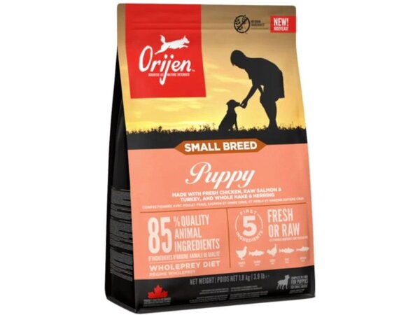 Orijen Small Breed Puppy, Dry food for dogs, Grain Free, 1.8kg