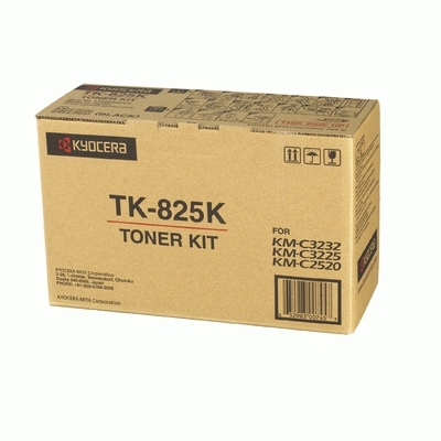 Kyocera KM-C2520/C3225/C3232 v&auml;rikasetti TK-825K musta