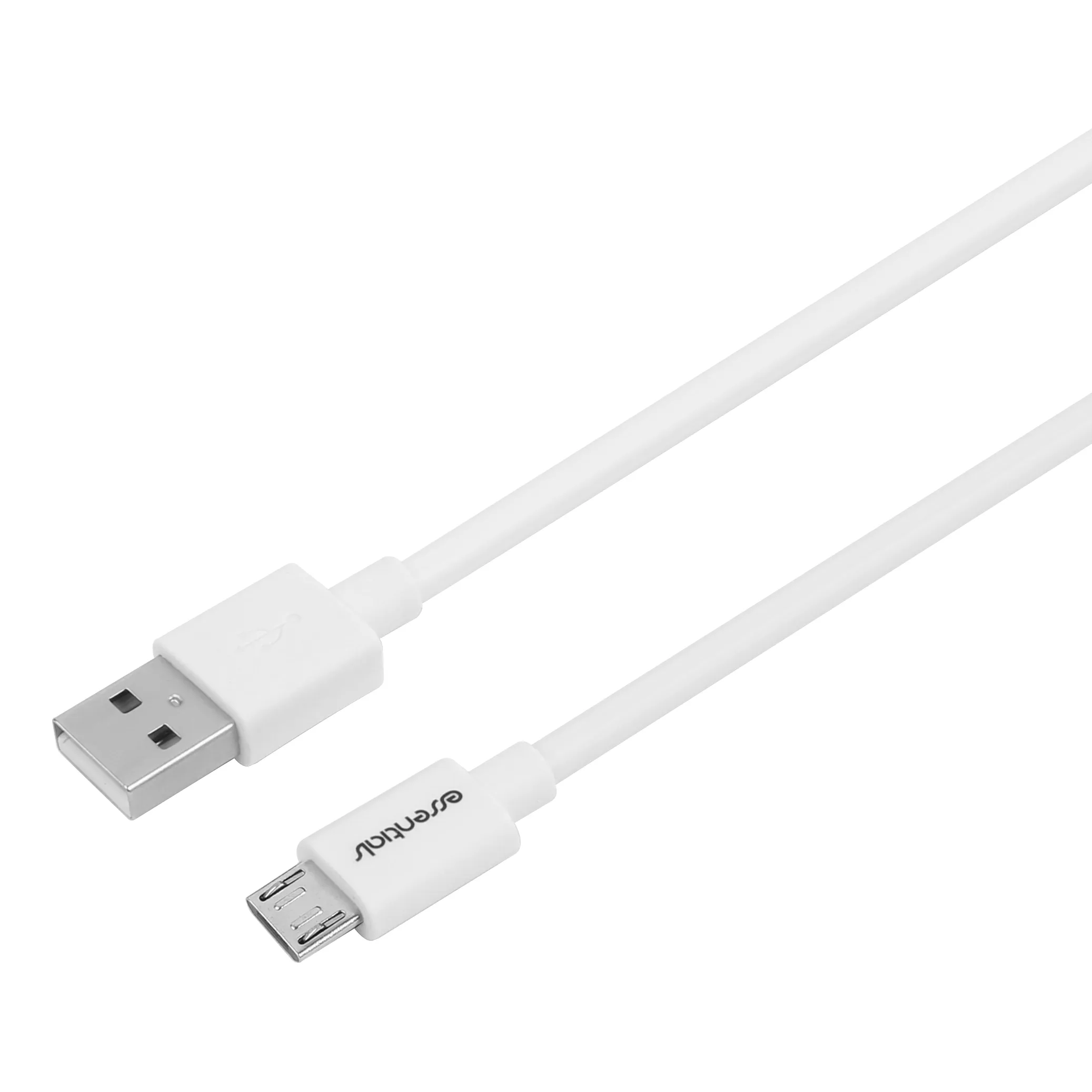Wall charger 12W, USB-A Micro USB Cable 1m, White