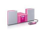 Lenco MC-013P Portable Micro Stereo System - Pink