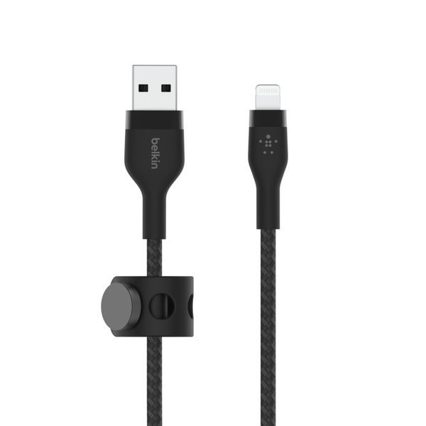 BOOST CHARGE USB-A to LTG_Braided Silicon, 2m, Black
