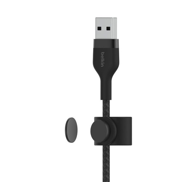 BOOST CHARGE USB-A to LTG_Braided Silicon, 2m, Black