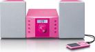 Lenco MC-013P Portable Micro Stereo System - Pink
