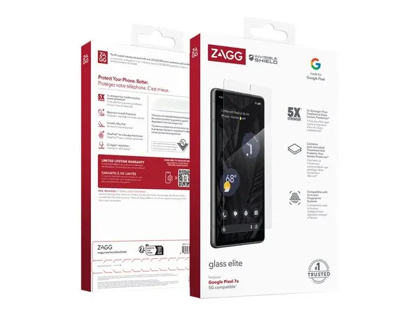 Zagg InvisibleShield Glass Elite Google Pixel 7a - Screen Protector