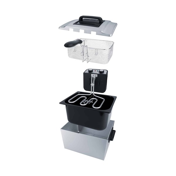 Steba DF 300 Deep Fryer, 5 Liters, 3000 Watts, Stainless Steel
