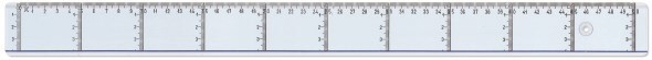 Ruler with vertical graduation 50cm