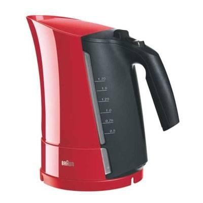 BRAUN VEDENKEITIN AQUAEXPRESS WK300 punainen - 3000W - 1,6 litran s&auml;ili&ouml; - Nelj&auml;