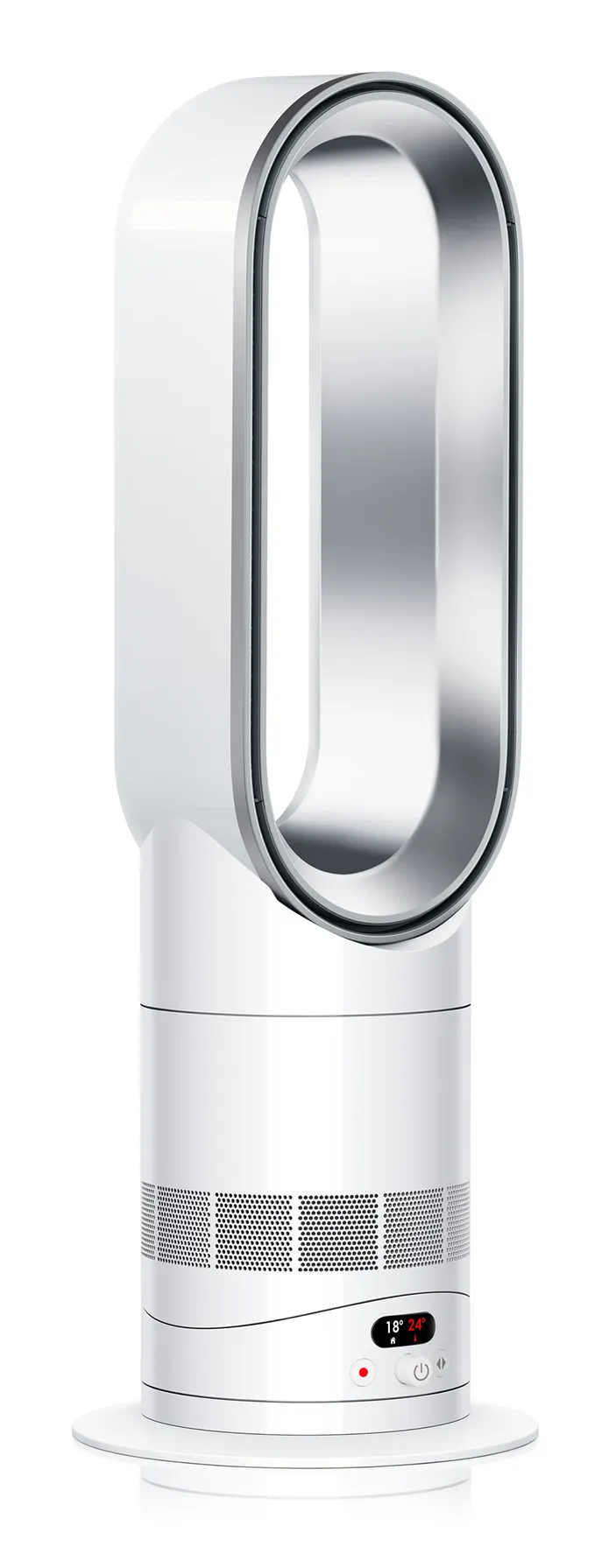Dyson AM15 Hot+Cool HF1, 2250 W -l&auml;mp&ouml;puhallin, hopea, valkoinen