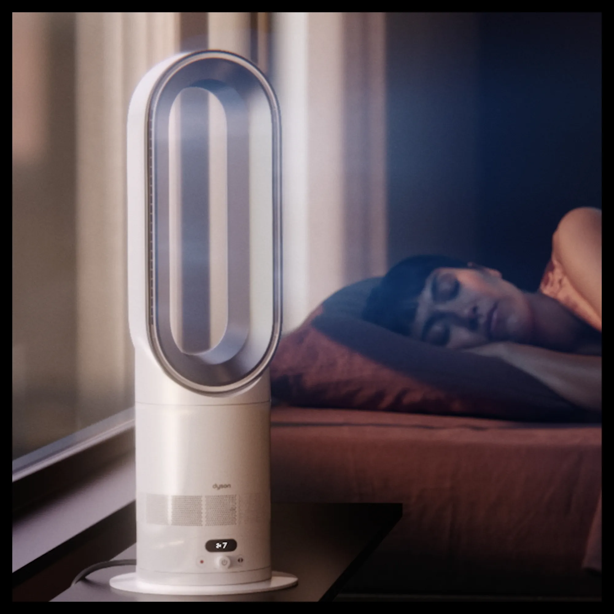Dyson AM15 Hot+Cool HF1, 2250 W -l&auml;mp&ouml;puhallin, hopea, valkoinen