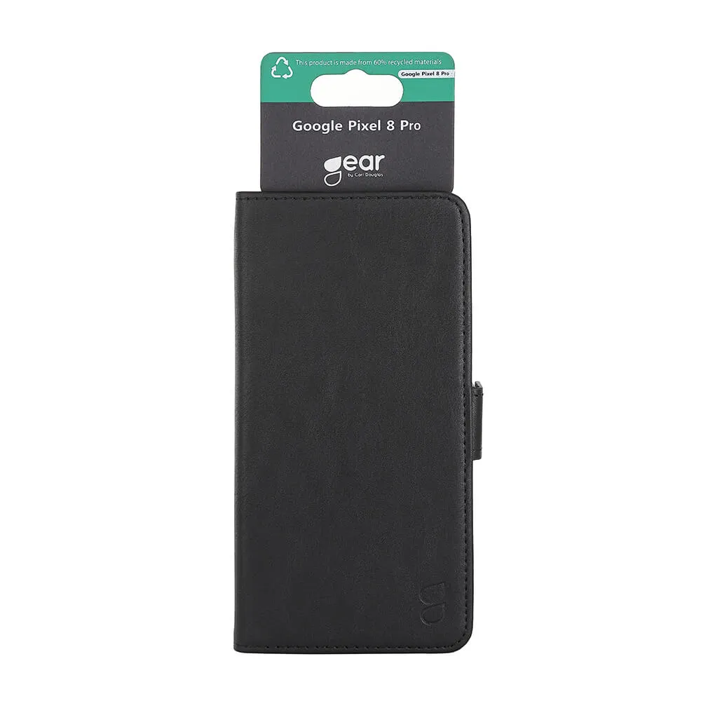GEAR Wallet, Google Pixel 8 Pro - pl&aring;nboksfodral, Svart