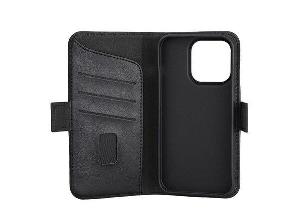 GEAR Wallet MagSeries, iPhone 15 Pro - plånboksfodral, Svart