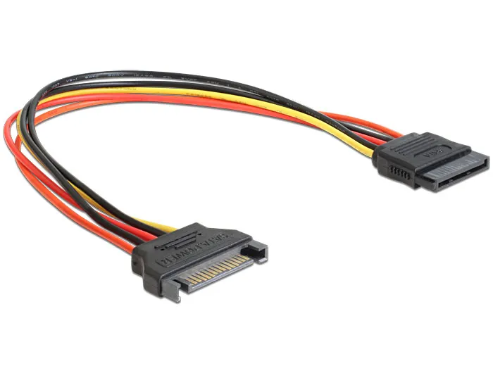 Delock Extension Cable Power SATA 15 Pin male > SATA 15 Pin female 30