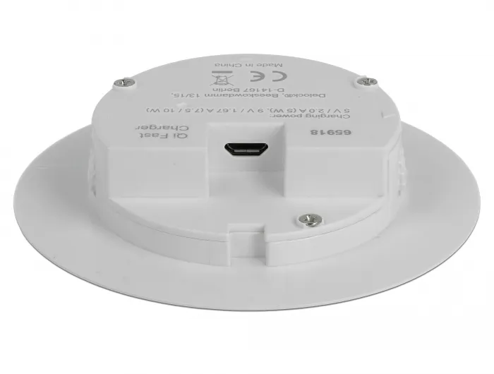 Wireless Qi Fast Charger 7.5 W + 10 W for table mounting