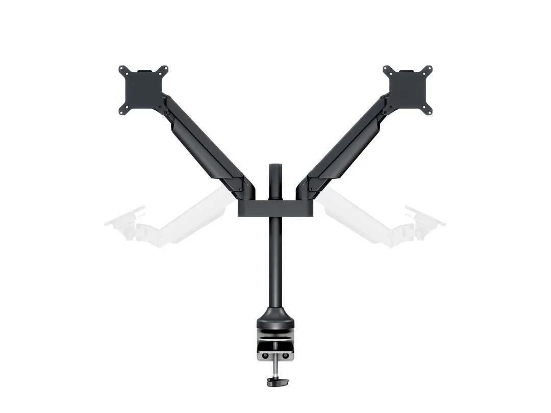 Multibrackets M VESA Gas Lift Arm Dual Desk Mount, for 2 monitors, 15-32", with gas spring, 10kg, Black