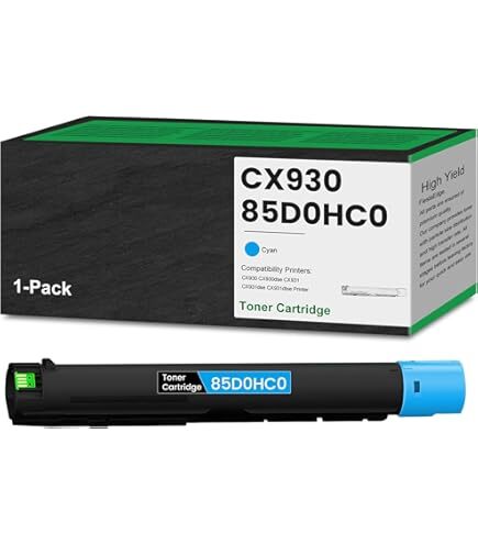 Lexmark 85D0HC0 -laserv&auml;rikasetti, cyan