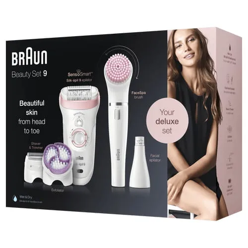 Braun Silk-&eacute;pil 9-975 SensoSmart Beauty Set 9 - epilator, white/pink gold