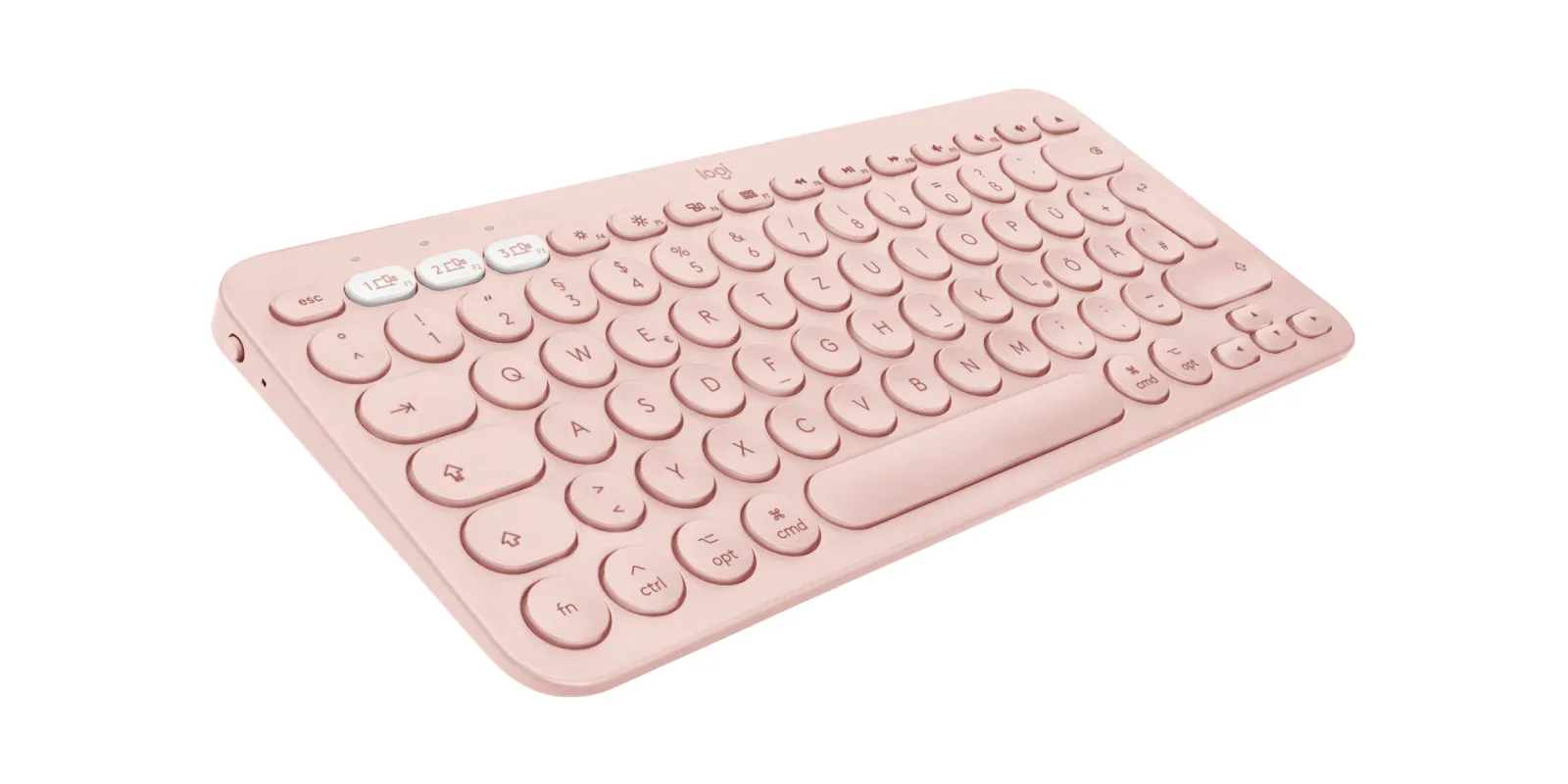 Logitech K380 Multi-Device for Mac - tr&aring;dl&ouml;st tangentbord, rosa