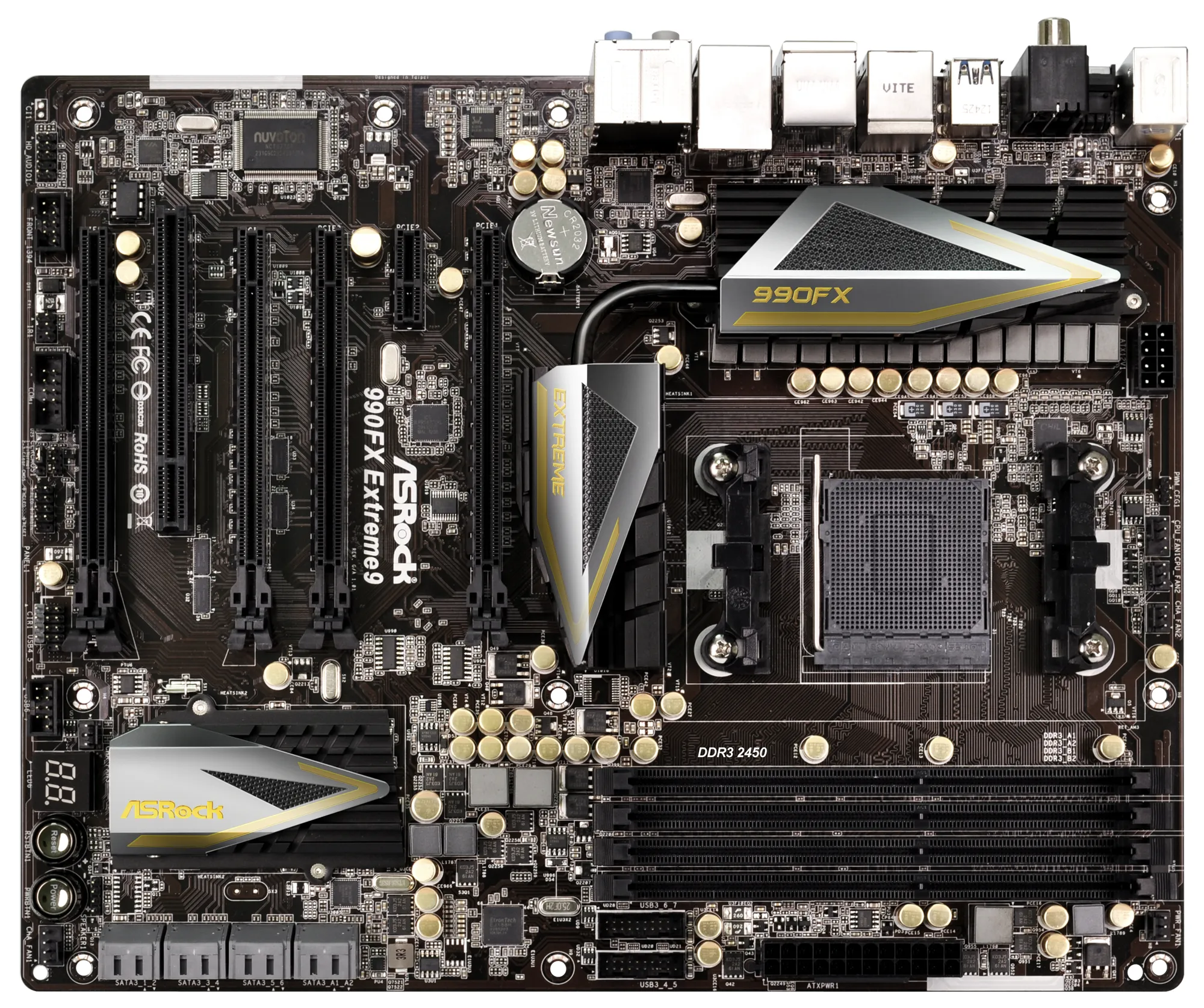ASROCK 990FX EXTREME9 socketAM3+ AMD 990FX DDR3 SATA3 USB3.0 Clear CMOS ATX