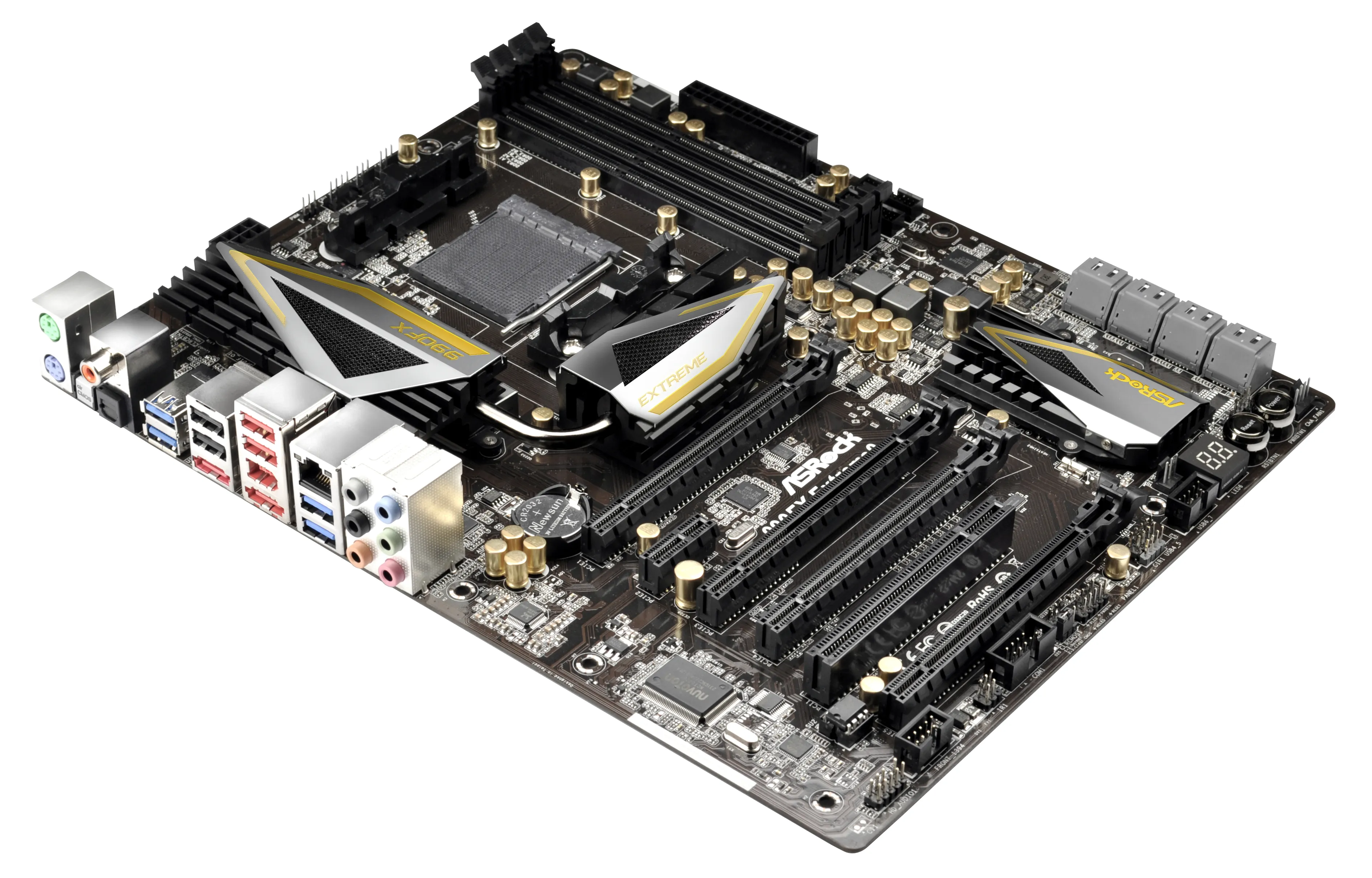 ASROCK 990FX EXTREME9 socketAM3+ AMD 990FX DDR3 SATA3 USB3.0 Clear CMOS ATX