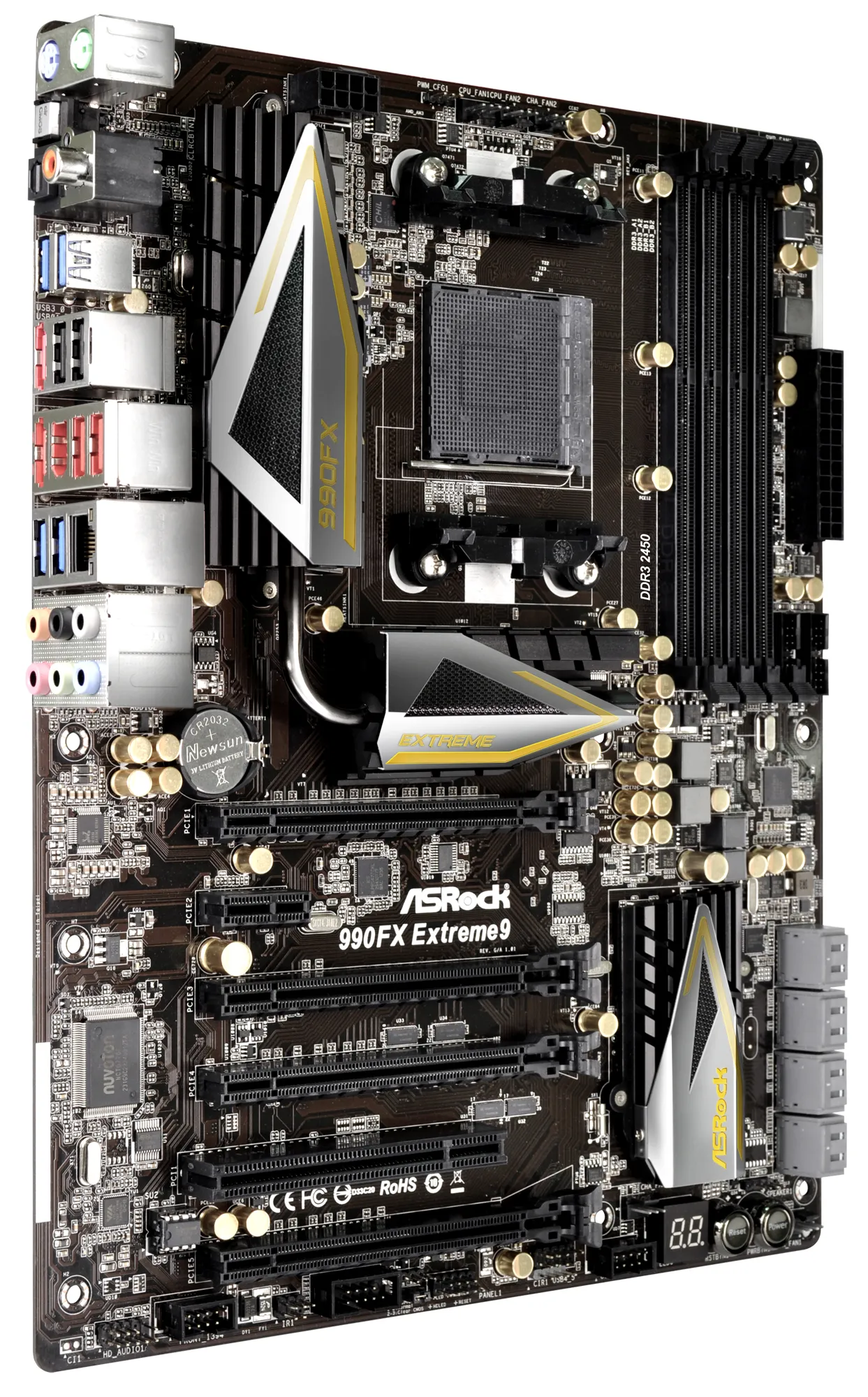 ASROCK 990FX EXTREME9 socketAM3+ AMD 990FX DDR3 SATA3 USB3.0 Clear CMOS ATX