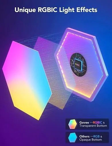 Govee Glide Hexa Light Panels, 5 pcs