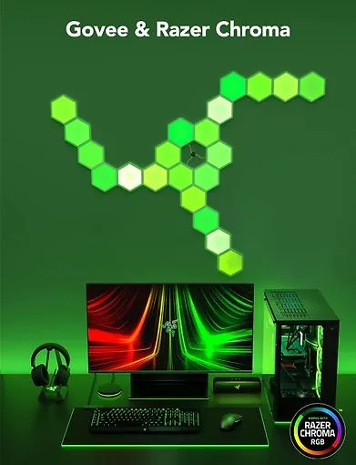 Govee Glide Hexa Light Panels, 5 pcs