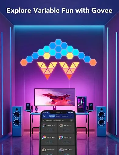 Govee Glide Hexa Light Panels, 5 pcs