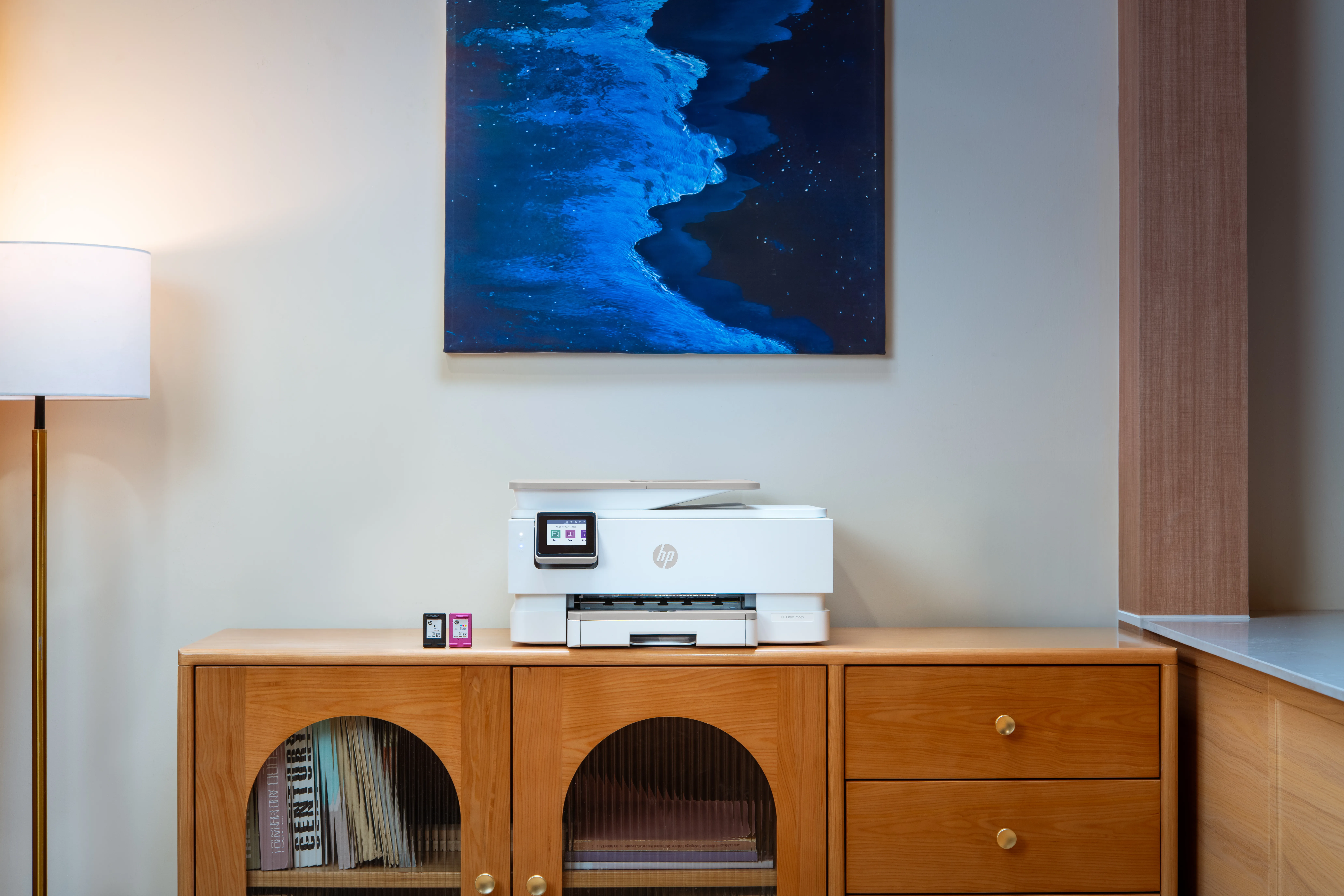 HP Envy Photo 7930 All-in-One Color Inkjet 10ppm Print Scan Copy Photo Printer USB 2.0 Wi-Fi