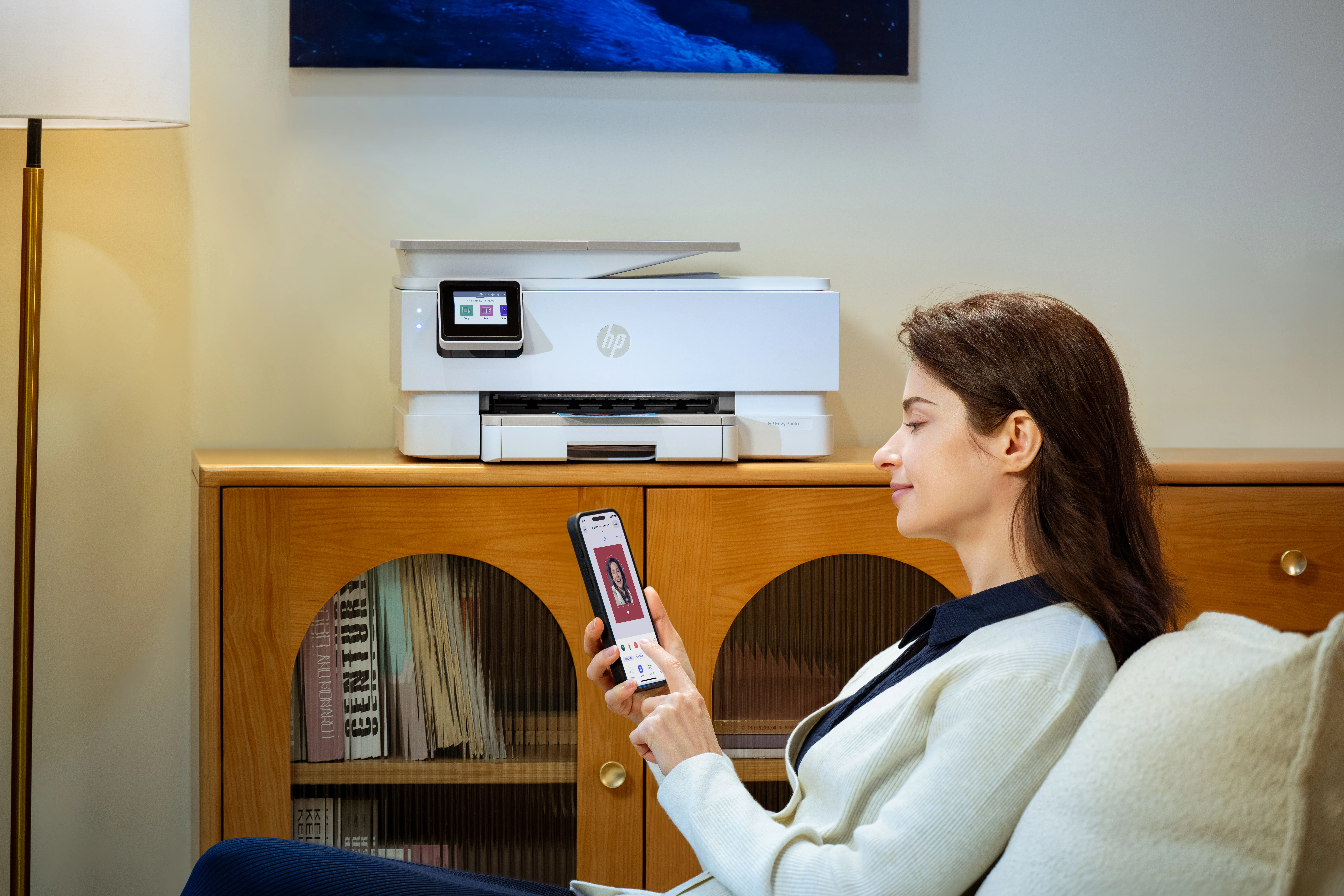 HP Envy Photo 7930 All-in-One Color Inkjet 10ppm Print Scan Copy Photo Printer USB 2.0 Wi-Fi