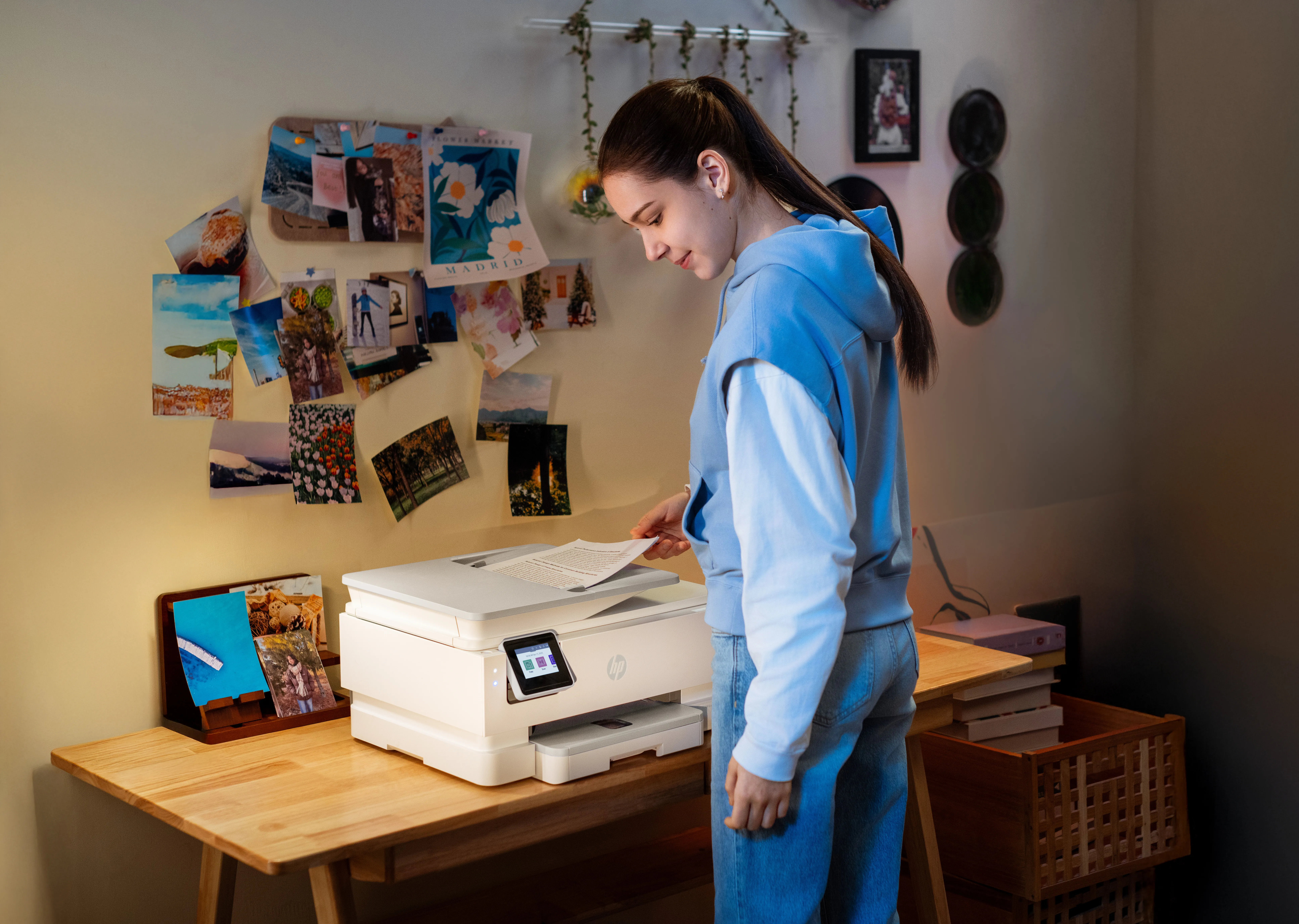 HP Envy Photo 7930 All-in-One Color Inkjet 10ppm Print Scan Copy Photo Printer USB 2.0 Wi-Fi