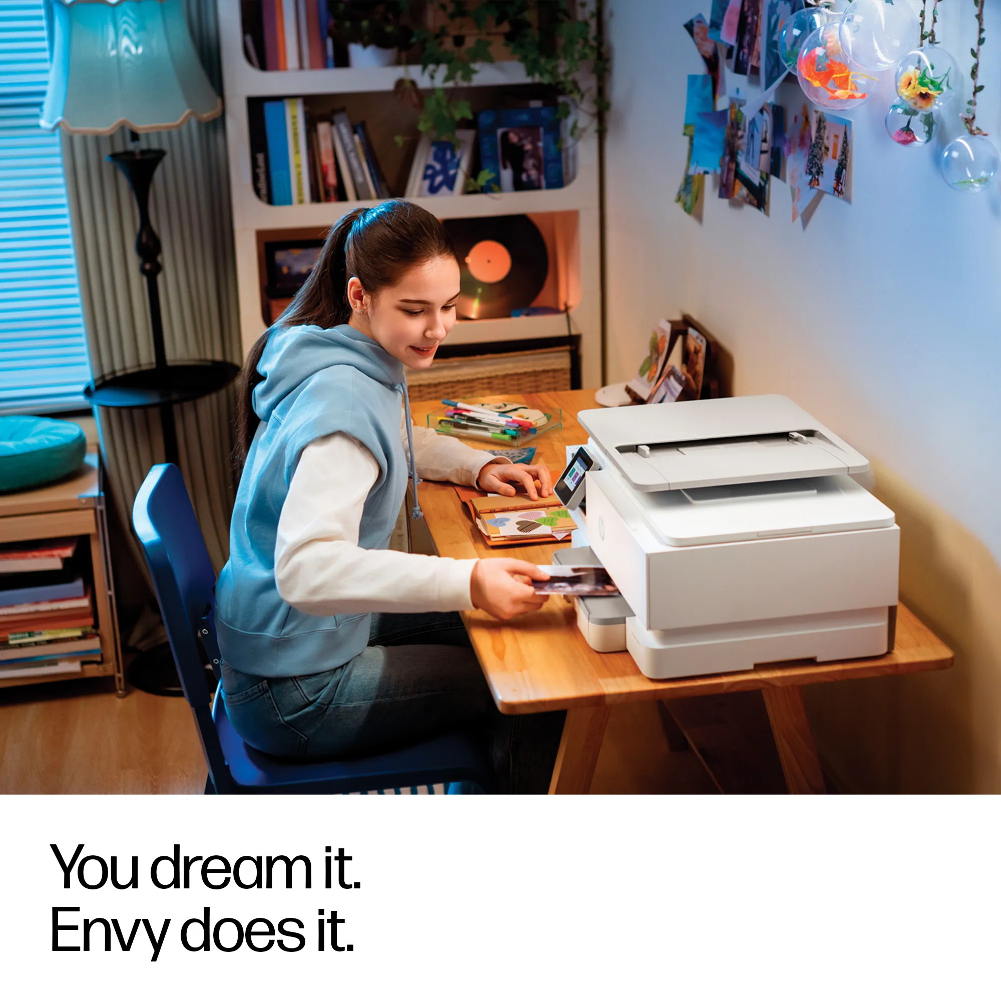 HP Envy Photo 7930 All-in-One Color Inkjet 10ppm Print Scan Copy Photo Printer USB 2.0 Wi-Fi