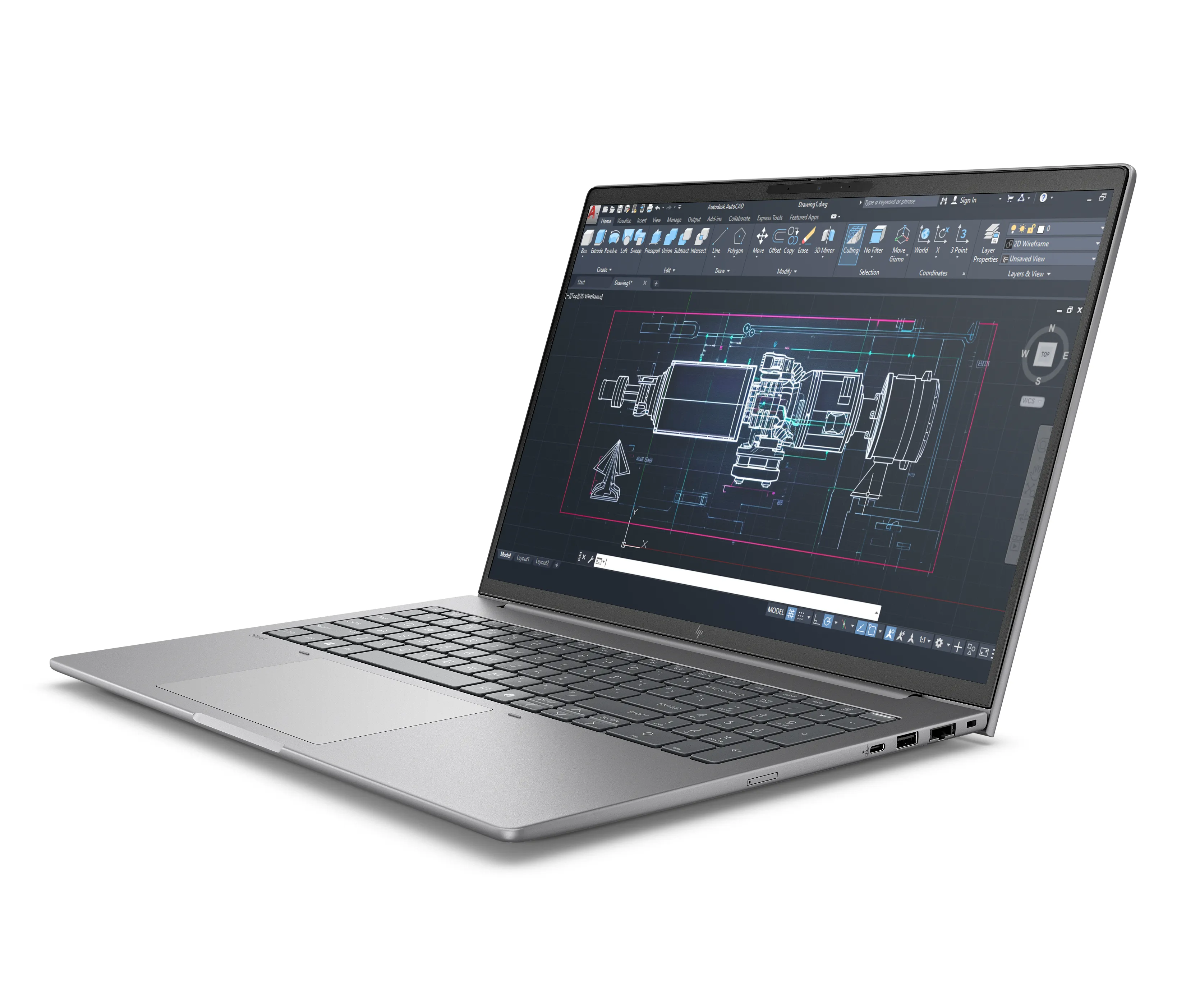 HP ZBook 8 ZBook 8 G1i 16" 255H, 4 Gt, 512 Gt SSD, Win 11 Pro -kannettava, Hopea