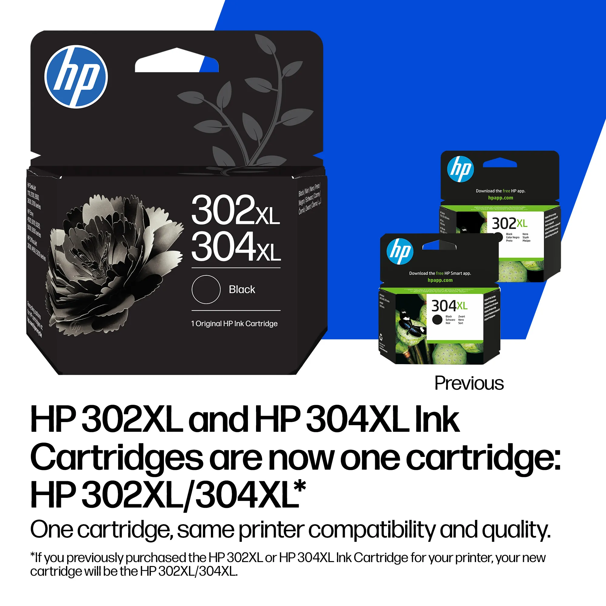 HP 302/304 -mustekasetti, 2 ml, musta