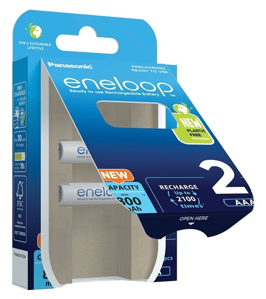 Panasonic Eneloop AAA-akku 750mAh 2kpl/pkt