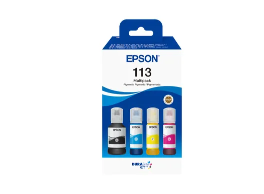 Epson 113 EcoTank ink bottle kit, Multicolor, 4 pcs