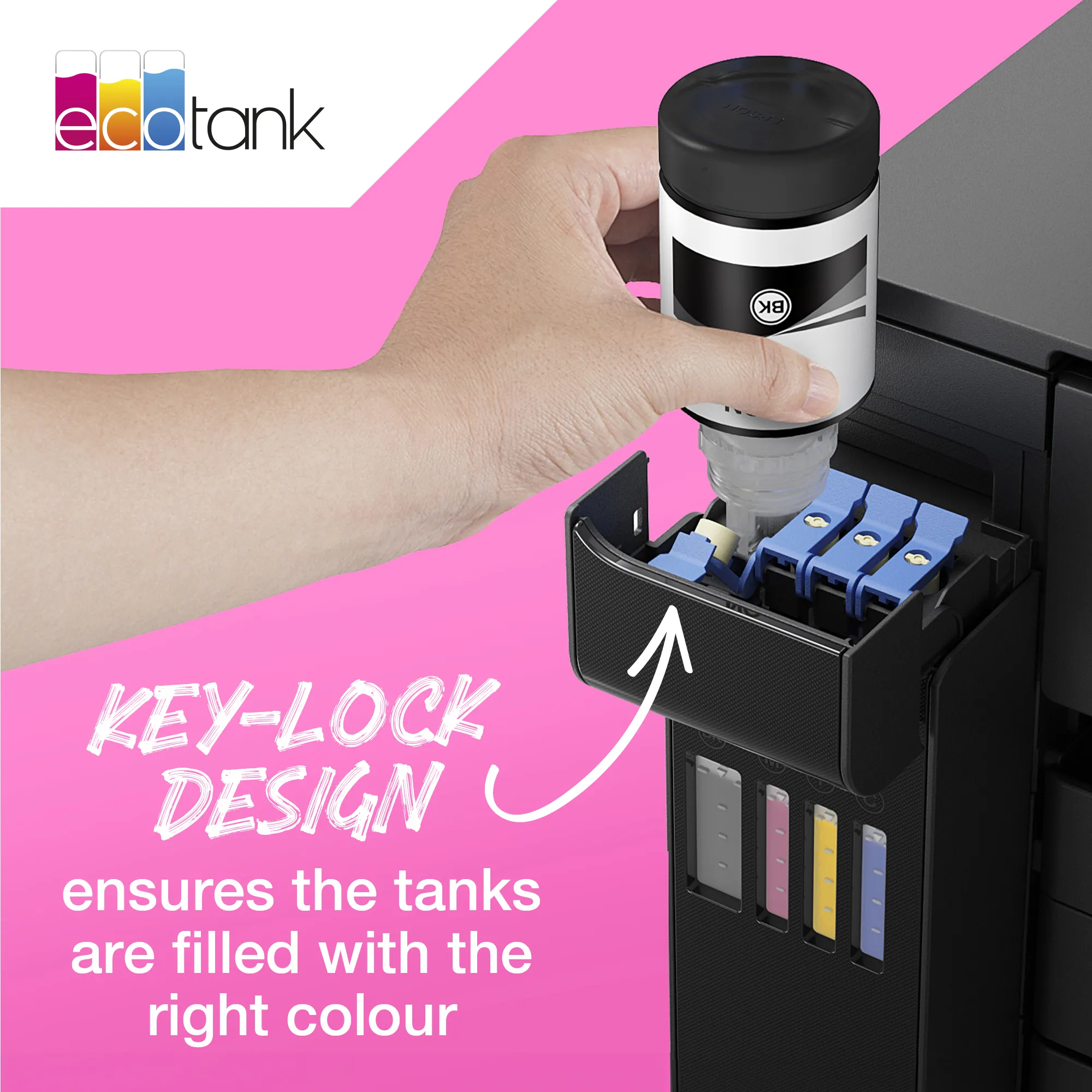 Epson 113 EcoTank bl&auml;ckflaska, 70 ml, gul
