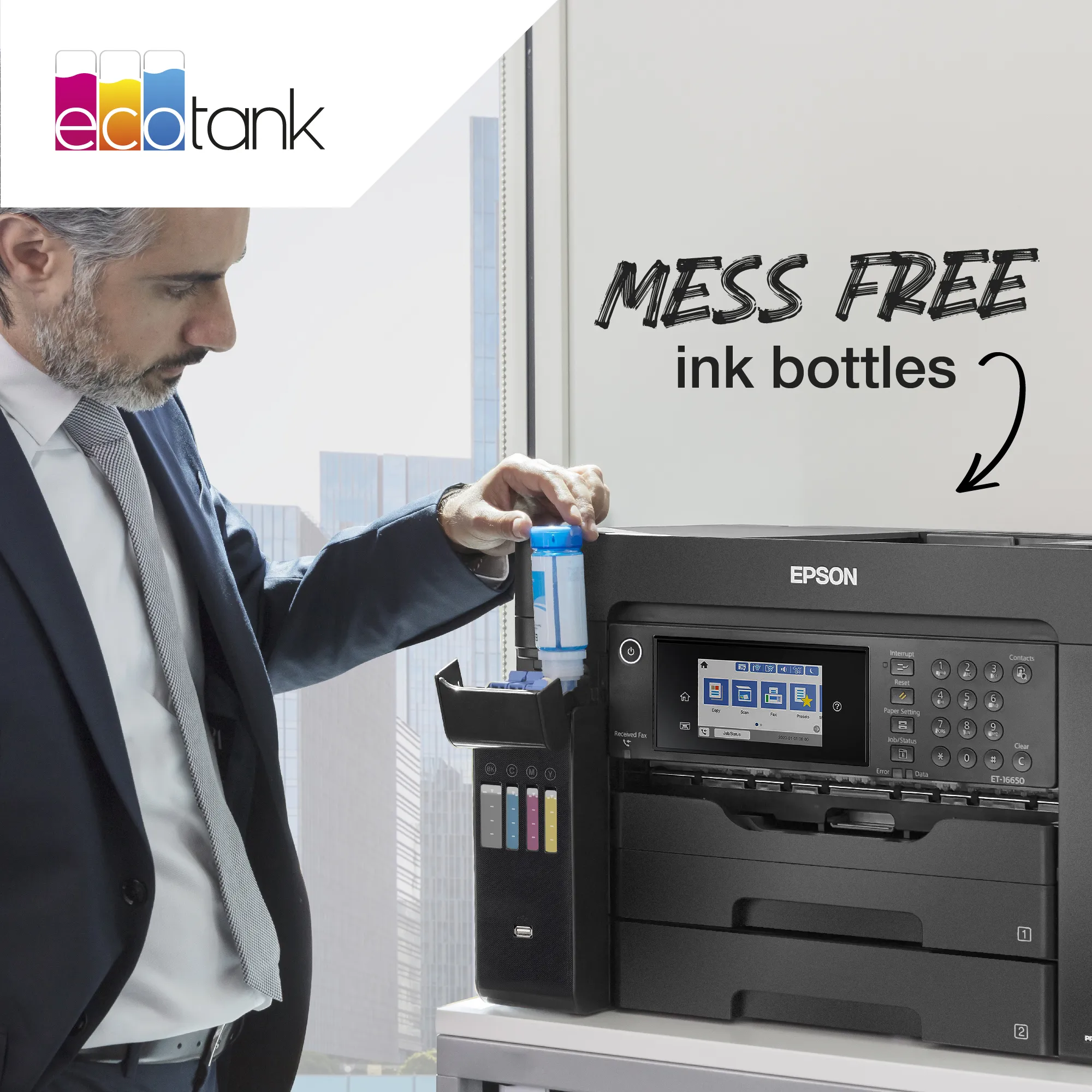Epson 113 EcoTank bl&auml;ckflaska, 70 ml, gul