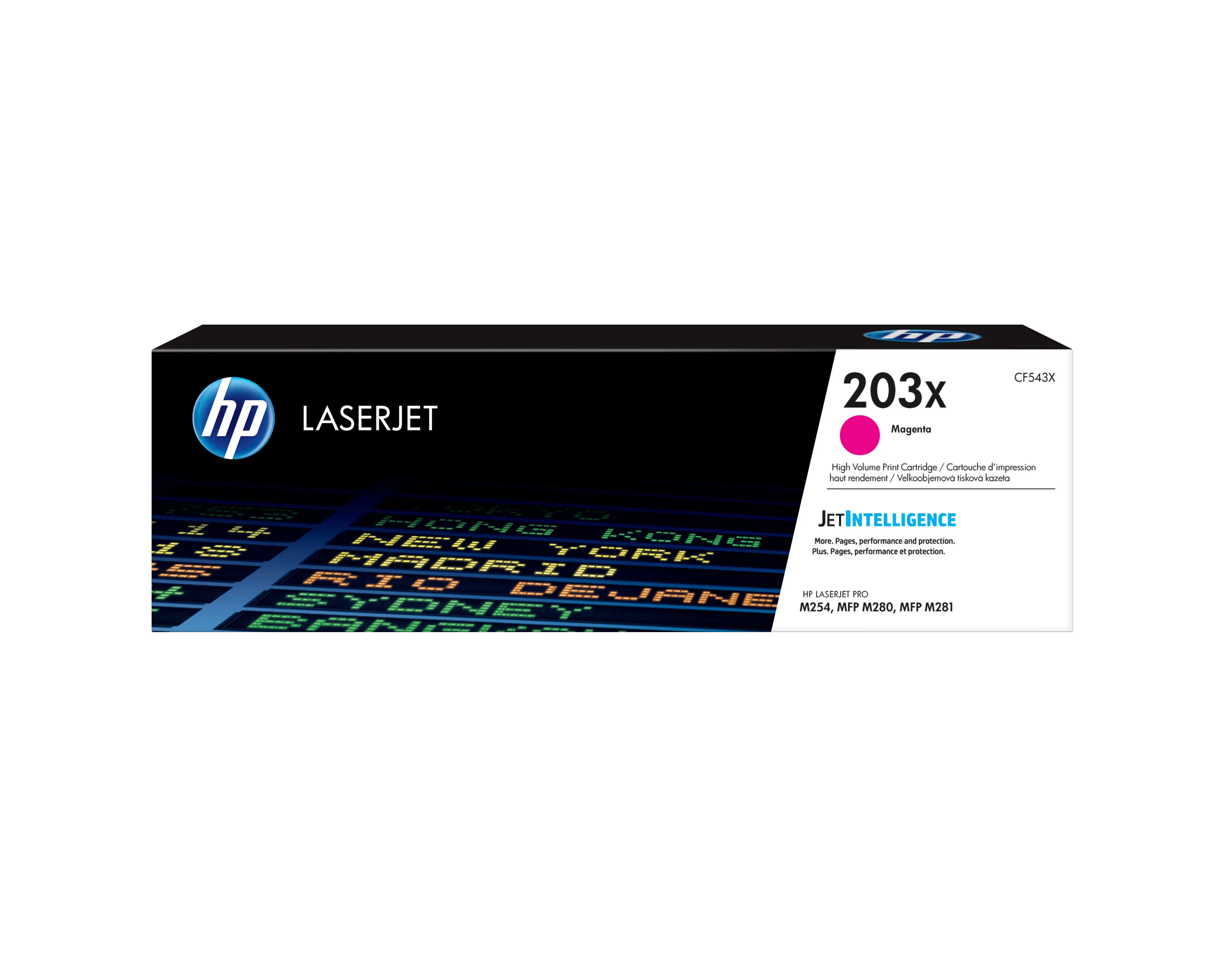 HP 203X-laserv&auml;rikasetti, magenta