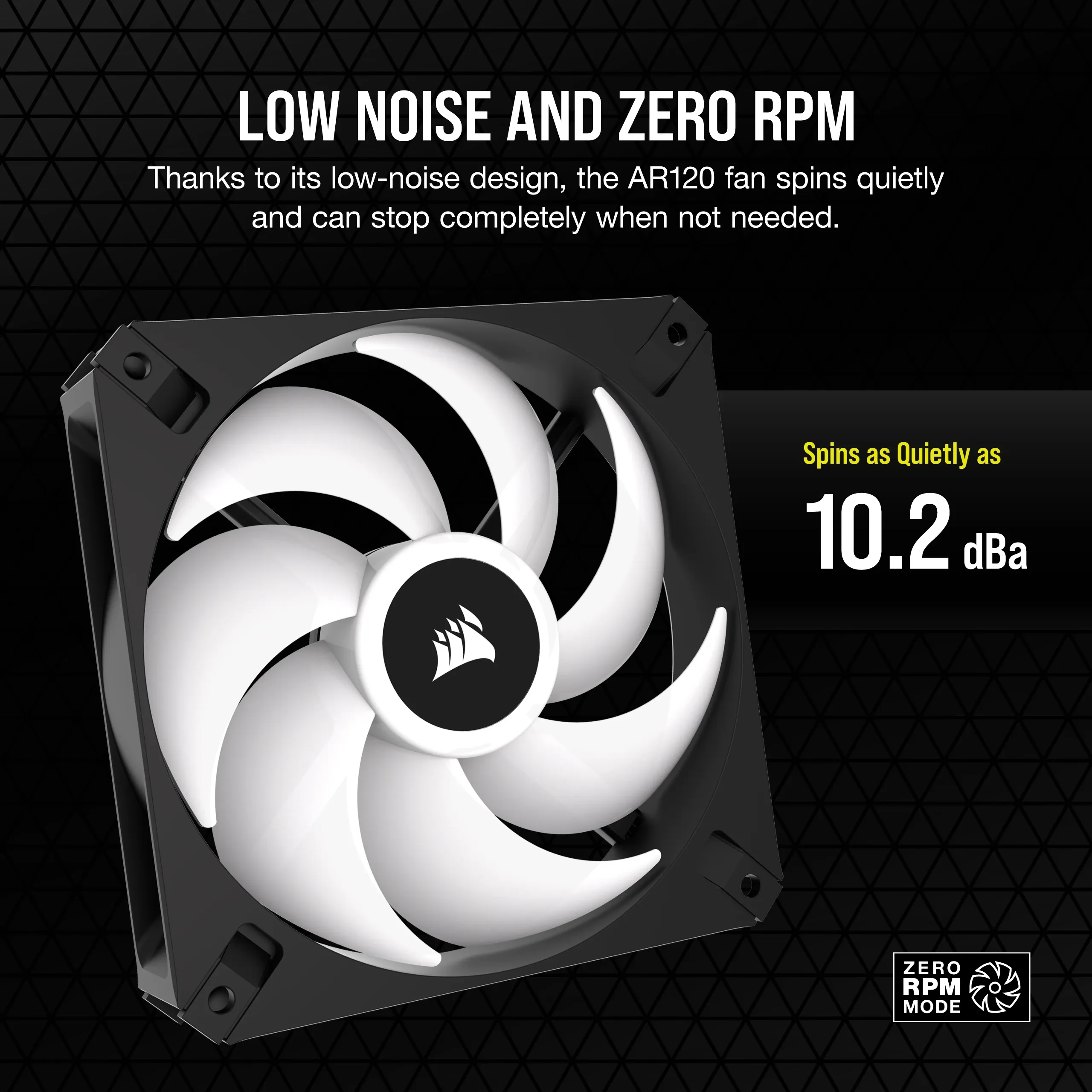 Corsair AR120, 120mm, ARGB, PWM -chassi fl&auml;kt, Black