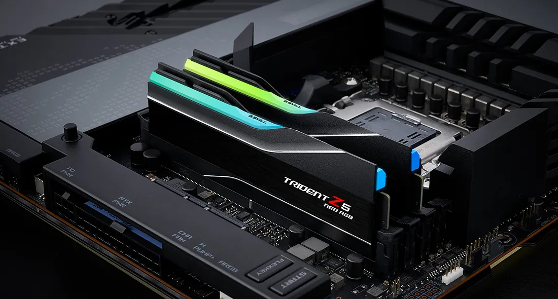 G.Skill 128GB (2 x 64 GB) DDR5 6000MHz CL32 1.40V Trident Z5 NEO RGB Black