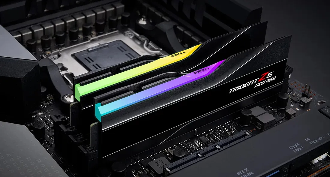 G.Skill Trident Z5 Neo RGB 128GB (2x64GB) DDR5 6000MHz CL36 AMD EXPO Desktop Memory Kit