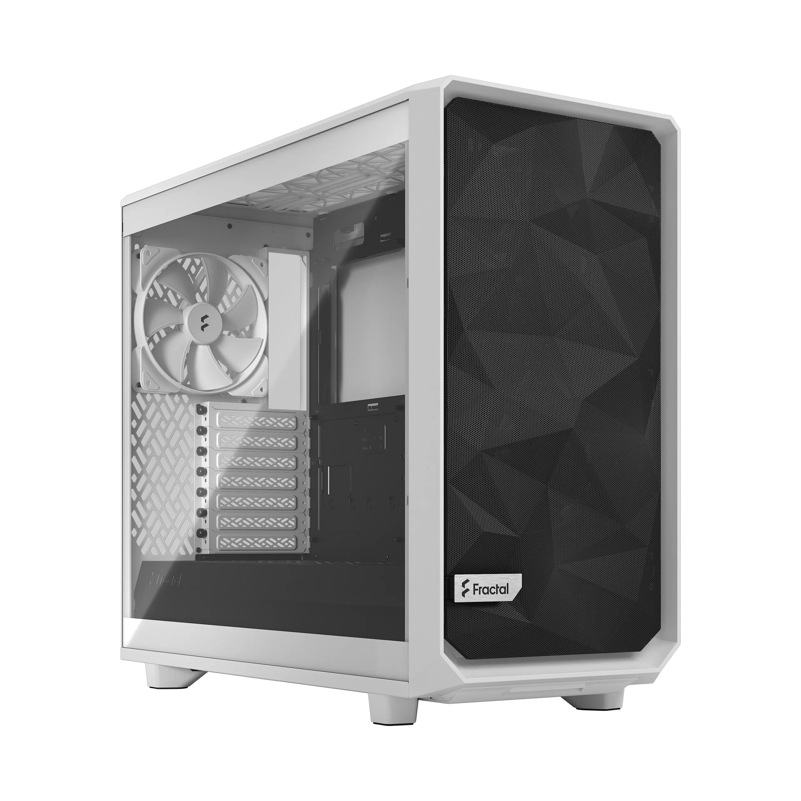 Fractal Design Meshify 2 Lite - Mid Tower case with window, White / Clear Tint