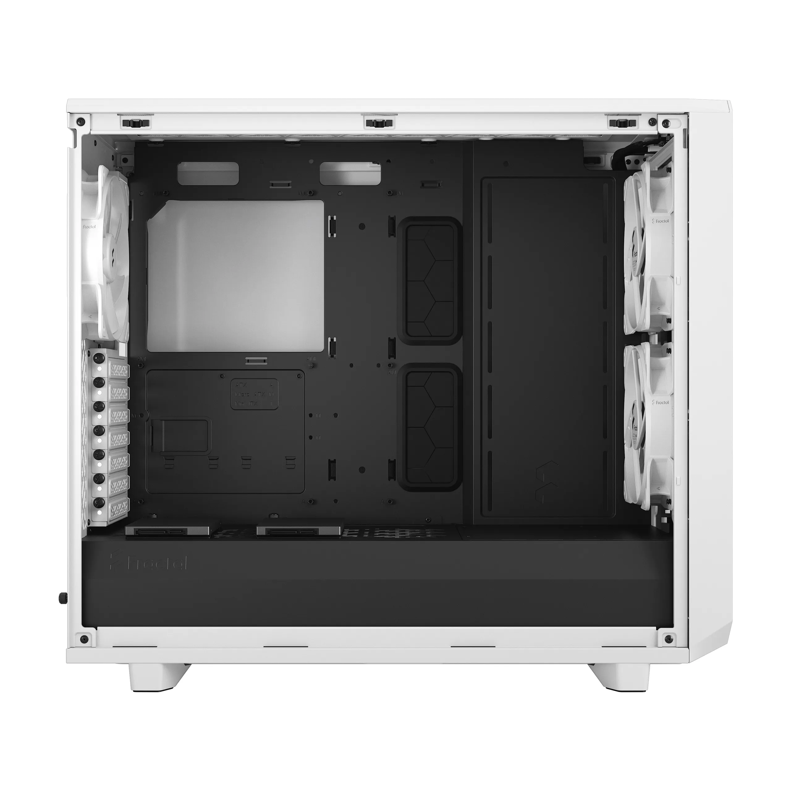 Fractal Design Meshify 2 Lite - Mid Tower case with window, White / Clear Tint